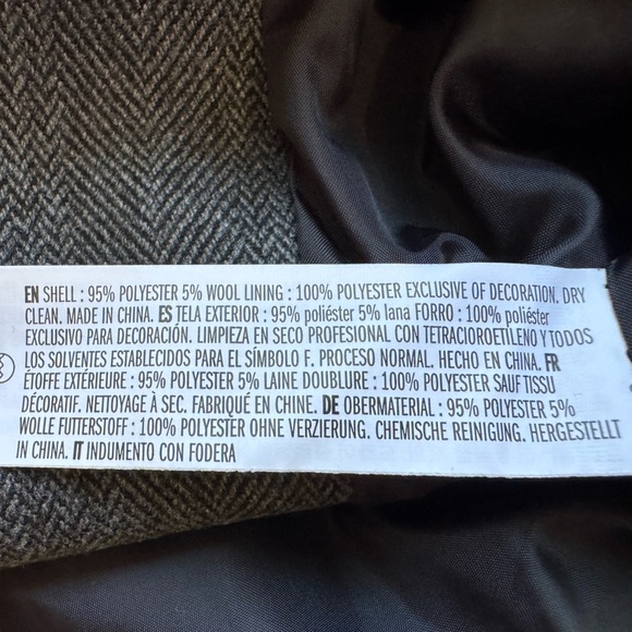 Grey Lab Jacket Size M Grey Herringbone MUCH MORE LOVE PLS! Blazer Coat NWT - Picture 5 of 12